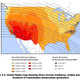 The impact of the eclipse will vary according to region, with the band known as the Path of Totality featuring nearly 100 obscuration of the Sun for a brief period. (Image: NERC)